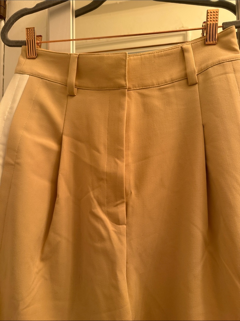 Women’s Beige Straight-Leg Dress Pants - Picture 5 of 16